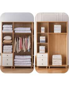 5/3/1pc Squeeze-Style Vacuum Storage Bags, Thickened Clothing Storage Bags, Suitable For Travel Storage, Closet Bedding, Clothing Organization, Compression Storage Bags, Dorm Storage - Clear - View 9