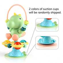 Baby High Chair Suction Cup Toy, Early Education Intellectual Grasping Rattle Toy, Soothing Enlightenment Toy - 彩色 - 查看 10