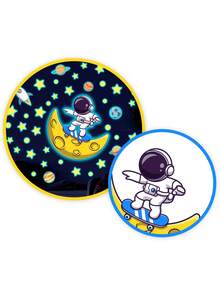 Glow In The Dark Stars, Planets, Mars And Space Wall Stickers, Suitable For Bedroom, Ceiling, Wall And Window, Self-Adhesive Removable DIY Decorative Stickers - Multicolor - View 6