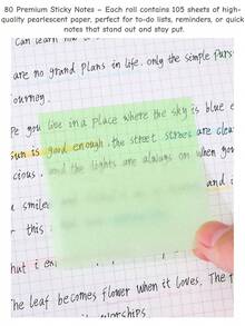 1pc Fruit Themed Pull-Out Pearlescent Sticky Notes, Transparent Color Self-Adhesive Memo Tabs, For Marking Key Knowledge And Sort, First Day Of School - Multicolor - View 5