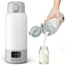 YKV Portable Baby Bottle Warmer With Cleaning Brush Set, 17oz Rechargeable Milk And Water Heater, USB-C Battery Powered With Temperature Display, Suitable For Travel, Home, Car - H111 - View 11
