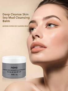 NOVO Clear Skin Makeup Remover Balm, Gentle Deep Cleansing For Face; Eye, Lip And Face Makeup Remover Water, Lotion And Oil - 01# Cleansing Sea Mud - View 12