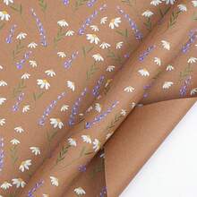 1 Roll Vintage Yellow Kraft Paper Floral Gift Wrapping Paper, Large Size Roll, Suitable For Weddings, Bachelor Parties, Spring/Summer Tea Parties, New Year, Christmas Gift Wrapping Materials (Rope Not Included) - Multicolor - View 19