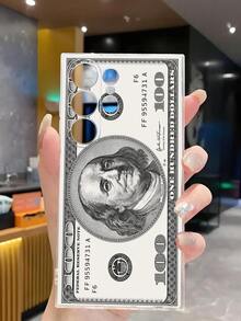 1件裝經典創意美金鈔票手機殼 透明軟殼保護套，適用於 Galaxy A04e/12/A13/A14/A34/A50/A52/A53/A54/S21/S22/S23/S24/S25/S25Ultra - 無色 - 查看 5