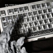 Metallic Paint Vintage Personalized PBT Keycaps, 5-Sided Dye-Sublimation, Original Height, Compatible With Mechanical Keyboards - View 4