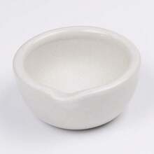 6ml Porcelain Pepper Mill Mortar Pestle Pugging Pot Garlic Spice Grinder Pharmacy Herbs Bowl Mill Crusher DIY Kitchen Gadget - White - View 2