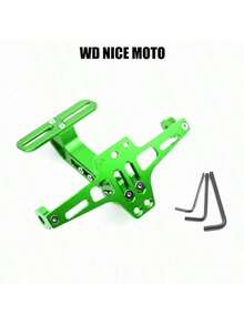 WD NICE MOTO Motorcycle License Plate Holder Mudguard CNC Aluminum Alloy Universal Motorcycle Rear Mudguard Mudguard Eliminator Kit Motorcycle License Plate Holder Motorcycle Accessories - A - View 16