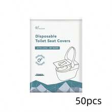Toilet Seat Covers Disposable - 10/20/30/40/50/60/100PcskFlushable Paper Toilet Seat Covers For Adults Kids Potty Training, Travel Essential Accessories For Public Restrooms Airplane Camping - White - View 10