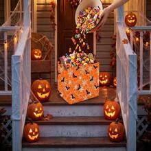 1 buah Keranjang Penyimpanan Halloween, Kotak Penyimpanan Kain untuk Mainan, Kotak Penyimpanan Mainan, Wadah Organizer Lipat untuk Dekorasi Ruangan dan Rumah, Wadah Penyimpanan, Keranjang Hadiah Halloween untuk Mainan dan Perlengkapan Lainnya - MultiWarna - View 8