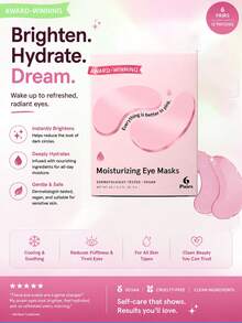 6 Lightening And Brightening Eye Masks To Reduce Dark Circles, Eye Puffiness, Eye Bags, Wrinkles, Gel Eye Masks, Nurse's Gift, Vegetarian And Cruelty-Free Self-Care - Collagen A - 查看 2