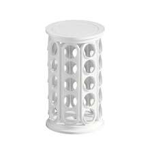 1Pc Rotatable Coffee Capsule Storage Box, Hollow Cylinder Coffee Pod Container, Countertop Coffee Capsule Organizer Box, Desktop Storage Accessory For Home Coffee Bar, Kitchen Counter, Office Coffee Station & Cafe Decor - Coffee Storage Rack - View 9
