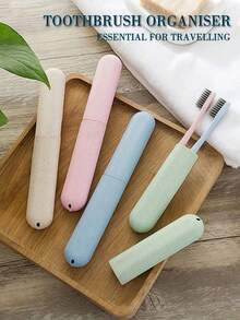 Travel Toothbrush Holder, Portable Travel Toothbrush Rack, Plastic Toothbrush Container Protective Case, Suitable For Travel, Camping, Home, School, Business Trips, Toothbrush Holder Protects Your Oral Health - Multicolor - View 5