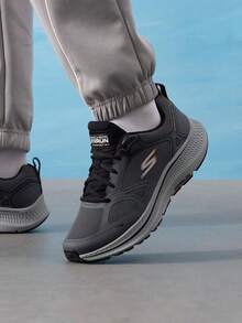 Skechers Men's Running Shoes GO RUN CONSISTENT 2.0 2026 Summer New Mesh Breathable Casual Running Shoes 220869-CCBK - Charcoal/Black - View 1