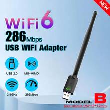 KZ AX900 WIFI6 USB适配器，二合一蓝牙5.4双频2.4G和5GHz，900Mbps WiFi 6 802.11AX高速无线网卡接收器，4根天线，USB3.0接口，兼容PC/笔记本电脑，Windows 10/11，即插即用 - 黑色 - 查看 15