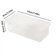 1/2/4pcs Large Capacity Transparent PP Storage Boxes, Office Supplies Storage Boxes, School Supplies Storage Boxes, Desktop Organizer And Accessories, Stackable, Clear Visibility, Secure Closure, Stationery Storage Boxes - Multicolor - View 5