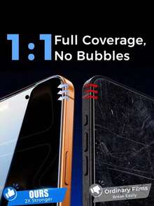 BOLLYMORE 3片裝高清透明鋼化玻璃螢幕保護貼，相容 Apple 機型 15 PROMAX、15、16、15 PRO、14、13、12、11、XR、XS、X、7、8、17/17 Pro/17 Pro Max/17 Air，防刮、防碎、防水 - 3PCS 9D - 查看 3