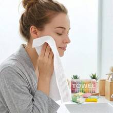 14pcs 100% Cotton Compressed Towels - Ultra Soft, Hand Wash, Modern Rectangular, Disposable Travel And Home Face Towel Set - Multicolor - View 3