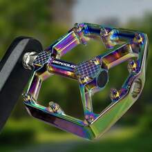 Mountain Bike Double-Sided Anti-Slip Spiked Aluminum Alloy Pedals, Wide Platform Design, Suitable For Bicycles - Multicolor - View 11