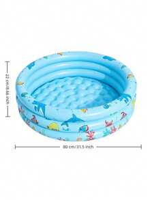 Compact Durable Inflatable Round Swimming Pool PVC, Equipped With Family Entertainment Accessories, Inflatable Swimming Pool, Vibrant Dinosaur And Plant Design, Game Pool Dinosaur Theme Swimming Pool Durable Swimming Pool - Circular Swimming Pool - View 17