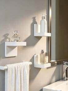 Thickened Wall-Mounted Storage Rack, Modern Floating Display Shelf, Space-Saving Narrow Multi-Layer Shelf (With Iron Plate Support), Screw Fixed, Suitable For Home And Office Environments - Multicolor - View 7