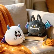 1pc Funny Halloween Plush Doll Creative Prank White Ghost Bat Pumpkin Spider Plush Doll Halloween Decoration Halloween Gift Christmas Gift Halloween - Multicolor - View 11