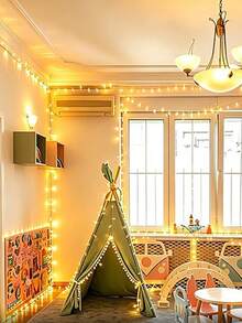 1pc Home Decor LED Fairy String Light,Bedroom Wall Decor Lights,Indoor Birthday Party Decoration String Lights,Outdoor Yard Tree Decor Lights - 均碼 - 查看 7