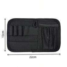 1 Pc Multi-Compartment Modular Mountable Army Green Nylon Mesh Hook And Loop Storage Outdoor Portable Tactical Tool Patch Panel - Multicolor - View 3