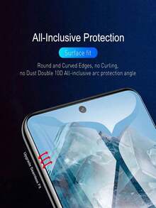 2片裝全螢幕水凝膠螢幕保護膜，適用於 Pixel 10 10a 9a 9 Pro XL 8 8 Pro 7 7a 7 Pro 6 6 Pro 6a 5 5a 5G，高清視覺，支持指紋解鎖，防刮耐磨，防指紋，超薄保護膜 | 高清視覺 | 柔性膜 - 2 PCS - 查看 4