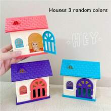 Children's Mini Pet House Role Play Toy (Random Accessory Colors) Dog/Cat/Bear Bath Interactive Role Play Toy, Birthday Gift, Christmas Gift For Boys And Girls - Multicolor - View 8