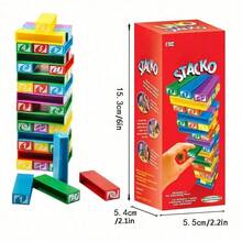 Stacko 卡牌桌遊 娛樂家庭撲克派對益智堆疊玩具 撲克牌 生日禮物 - 彩色 - 查看 7