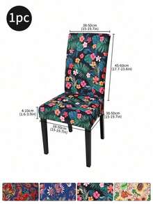 1pc/4pcs/6pcs/10pcs Elastic Soft Parsons Dining Chair Covers, Removable And Washable Universal Fit For Kitchen And Dining Room Chairs, Spring/Summer Green Leaf Print, Furniture Protection And Home Decor, Create Festive Atmosphere For Dining Room, Living Room And Kitchen Chairs - Multicolor - View 19
