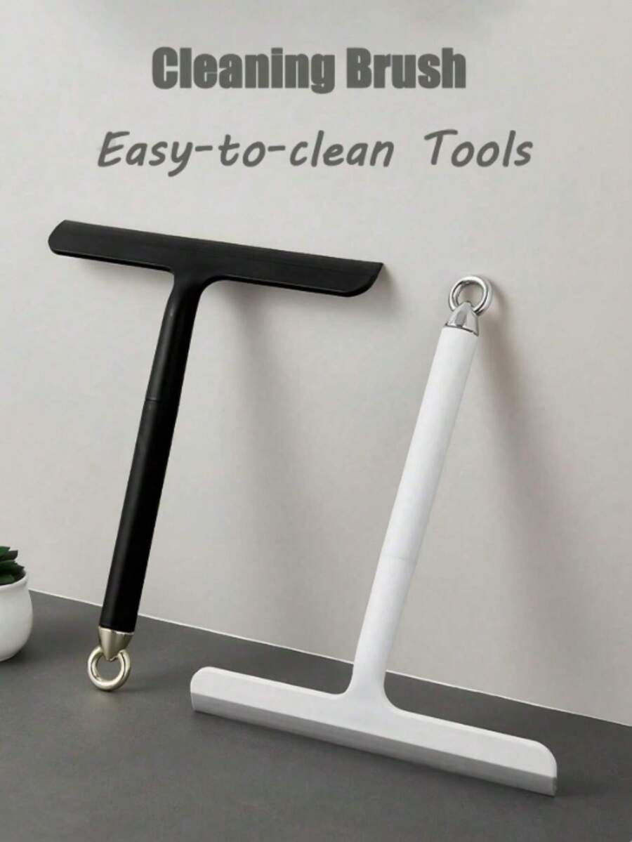 Window Glass Squeegee Wall Water Scraper Household Cleaning Tool Countertop Glass Cleaning Gadget - A - View 1