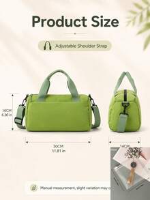 Minimalist Solid Color Fashion Small Multi-Function Crossbody Storage Bag, Small Capacity Fitness Bag, Versatile Women's Shopping Commuting Shoulder Bag, Small Soft Portable Mini Fitness Bag - Multicolor - View 10
