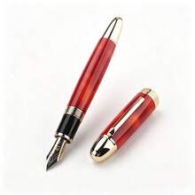 Jinhao X169 Large Fountain Pen Red Marble Acrylic Barrel Gold Plated Nib Heavy Signature Pen Luxury Business Collection Writing Gift Pen - X169 - View 8