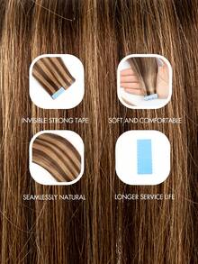 Invisible Hair Extensions Double-Sided Seamless Tape-In Hair Extensions 12-24 Inches With Mini Tape - SP4/27 - View 7