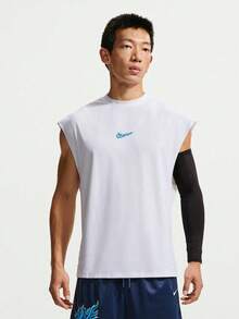 Nike Tank Top Olahraga Pria AS M NK DF SL TOP STREET IW1202-100 - Putih - View 1