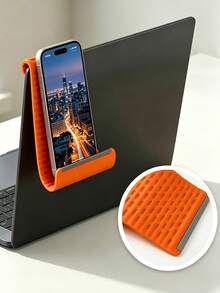 New Flexible Deformable Silicone Stand, Newly Designed Foldable Stand With Built-In Aluminum Alloy Plate And Silicone Material, Providing Flexible Support And Bending Function. Hands-Free Convenience, Multi-Purpose, Perfectly Compatible With Phones, Tablets And Laptops, Perfect Gift For Binge-Watchers - Multicolor - View 4