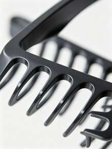 1pc Fluffy Wide Tooth Comb, Fluffy Styling Comb, Men's Styling Comb, Hair, Suitable For Men And Women, Made Of ABS Plastic Material, With Textured Handle Design, Suitable For All Hair Types Including Coarse, Curly, Wavy And Natural Hair, Suitable For Home And Travel Use, Easy To Comb And Style, Essential Hair Care Tool, Lightweight And Portable. - Multicolor - View 5