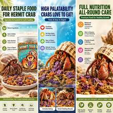 Xixisusu Freeze-Dried Hermit Crab Food Blend - Complete Diet With Real Fruits, Veggies, Shrimp &Amp; Mealworms, High-Protein Formula, 6 Ounce Jar - White - View 7