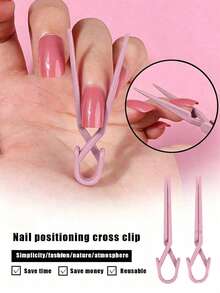Pinces d'extension d'ongles en gel polymère Quick Build, Pinces d'extension d'ongles en gel polymère, Pinces d'extension d'ongles UV LED, Outils de nail art, Fournitures de nail art, 3/5/10/20 pièces Transparent, Rose, Violet Pinces d'extension d'ongles - Multicolore - Voir 9
