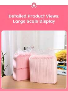20/40/50/100pcs Multi-Size Pink Dog/Puppy Pee Pads, High Absorbency Leak-Proof, Essential For Indoor Training, Pet Supplies, Suitable For Cats, Multi-Layer Replacement Pads (Large, Set Pack) - one-size - View 5