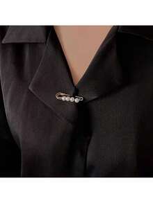 6pcs Waist Clip Brooches, Used To Fix Low-Cut Dresses To Prevent Exposure, Can Decorate Coats, Cardigans, Sweaters - Multicolor - View 5