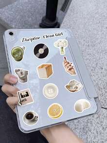 60 miếng nhãn dán Clean Girl Coffee Lady, chất liệu PVC, thiết kế sáng tạo và thẩm mỹ, phù hợp cho ốp điện thoại, máy tính bảng, laptop, vali, ô tô, sổ tay, nhật ký viết tay, phụ kiện scrapbook - 60 CÁI - Xem 6