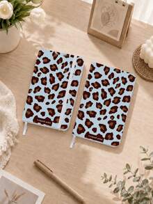 便攜式 A6 橫向橫線內頁口袋迷你日記筆記本，簡約 PU 皮革記事本，適合學生練習題目、通勤攜帶、辦公記錄與隨身提醒 - A6橫線本 - 查看 5