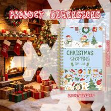 DANPERJI 1pc A5 Christmas Planner & Shopping List Notebook (Santa Claus Cover) - Holiday Gift & Shopping Record Book, Includes Holiday Planning Pages, Family To-Do List And Colleague Collaboration Pages (English Version) - Compact And Portable, Easy To Use - Multicolor - View 2