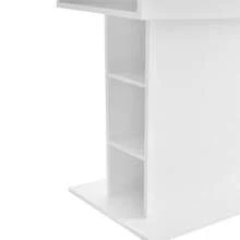 Extendable Dining Table / Modern, Minimalist Style Dining Table / With Storage Space / Dining Table/Café And Side Table / Multifunctional / Large Storage Space / Suitable For Dining Room And Living Room - 白色 - 查看 11
