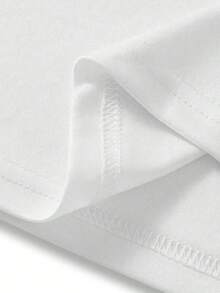 731 Mélange coton, T‑shirt homme, été, sport, maille micro‑extensible, imprimé, coupe régulière, vêtement micro‑extensible, brevet - Blanc - Voir 3