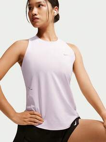 Nike Women's AS W NK SWIFT DF Tank Top Sports Vest HQ0621-583 - Purple - View 4
