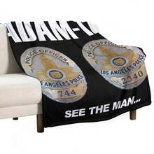 ADAM 12 Throw Blanket Blankets Sofas Of Decoration Softest Shaggy For  Blankets - Black - View 10