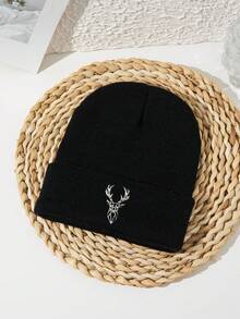1 pièce Bonnet acrylique unisexe brodé de la lettre "NY" pour randonnée, rue et tenue décontractée. Couleur unie, bonnet tricoté, tenue d'automne/hiver - C - Voir 6